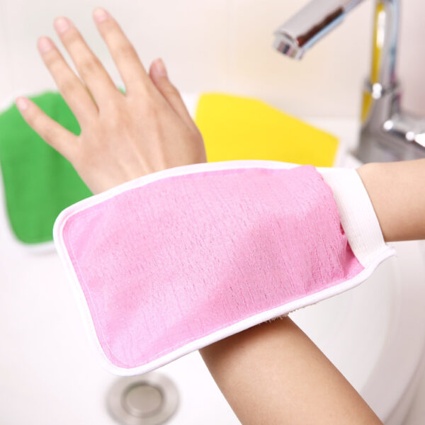 Colorful Exfoliating Double-Sided Bath Scrub Glove - 图片 3