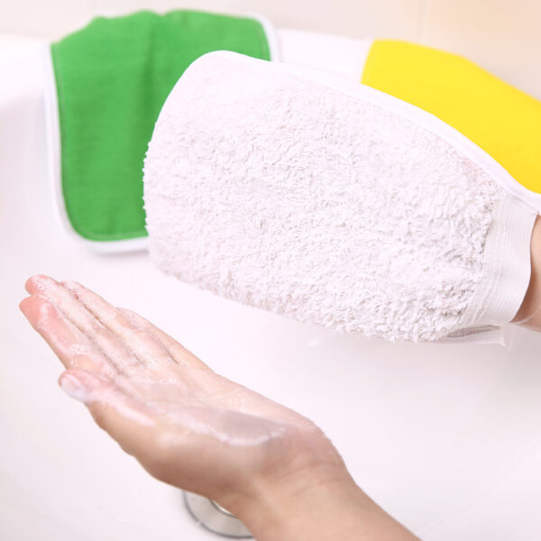 Colorful Exfoliating Double-Sided Bath Scrub Glove - 图片 2